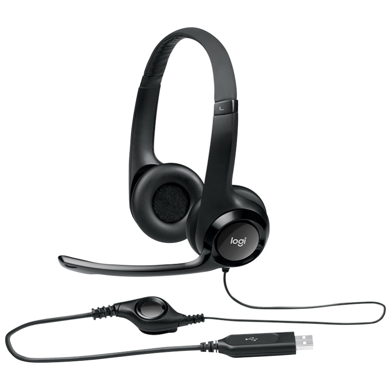Logitech Auricular+Mic H390 USB Preto - Imagem de Detalhe 46