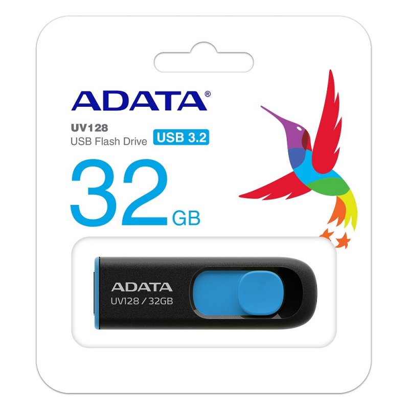 ADATA Pen Drive UV128 32GB USB 3.2 Preto/Azul - Imagem de Detalhe 27