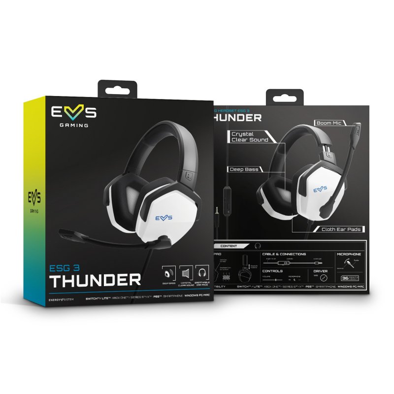 ENERGY SISTEM Auricular Gaming Headset ESG 3 Branco - Imagem de Detalhe 33