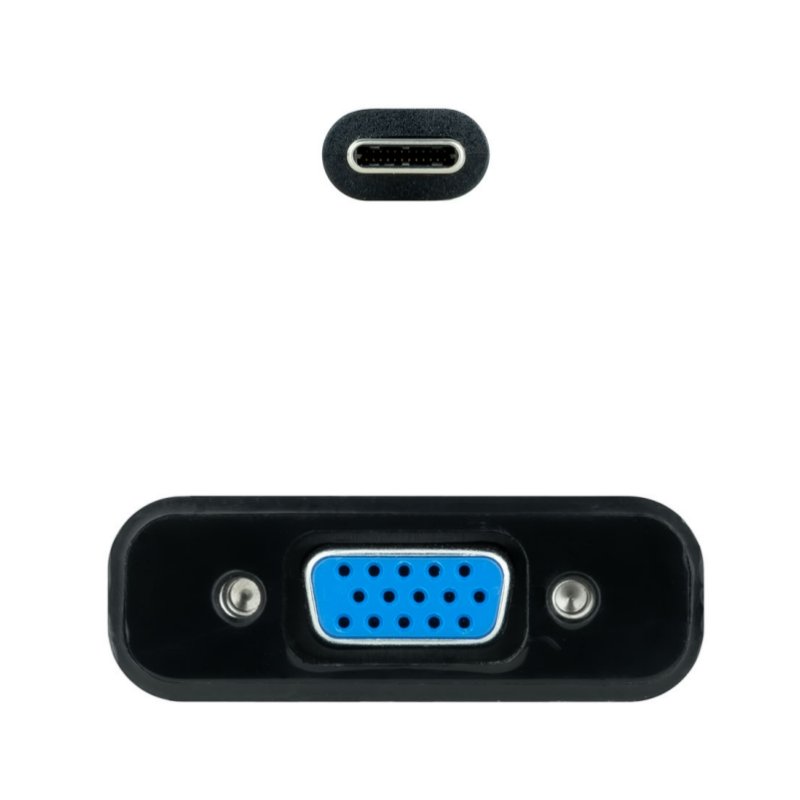 Nanocable Conversor USB-C/M a VGA/H Preto 10cm - Imagem de Detalhe 6