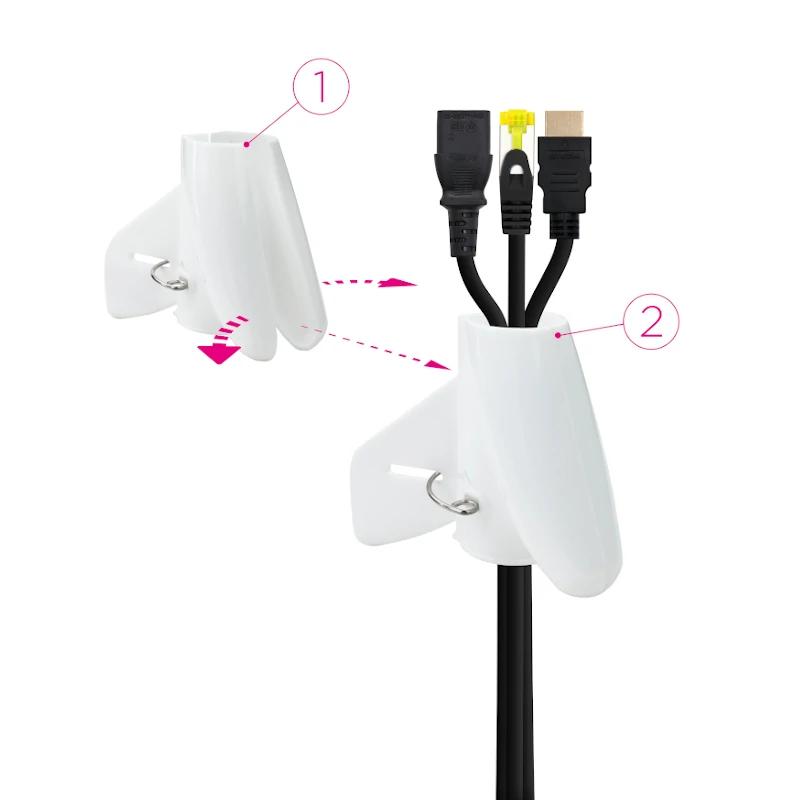 Nanocable Organizador de cabos flexível 25mm 1 M Branco - Imagem de Detalhe 6