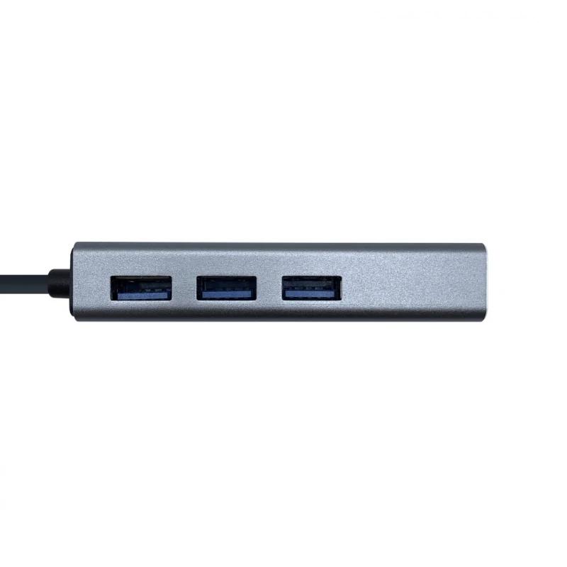 Aisens Conversor USB 3.0 Ethernet + 3 USB 3.0 cinza - Imagem de Detalhe 5