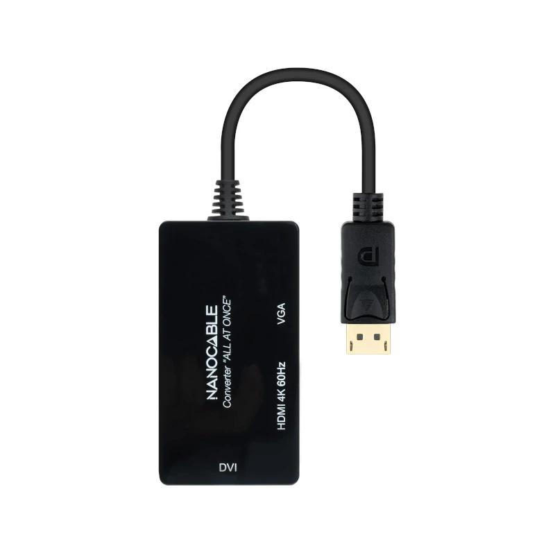 Nanocable Conversor DP para HDMI/DVI/VGA Preto 20 cm - Imagem de Detalhe 4