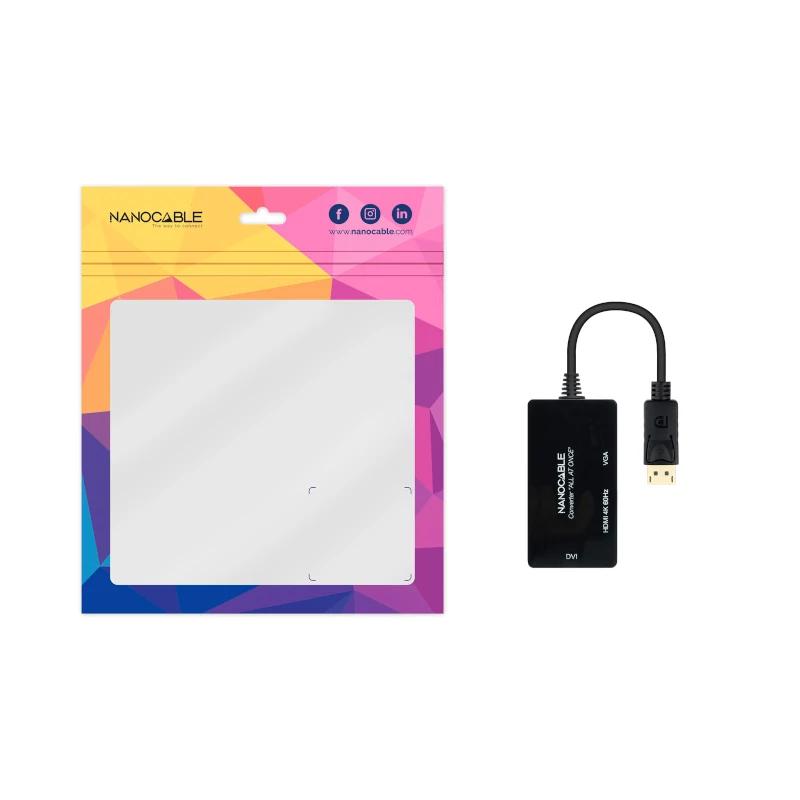 Nanocable Conversor DP para HDMI/DVI/VGA Preto 20 cm - Imagem de Detalhe 6