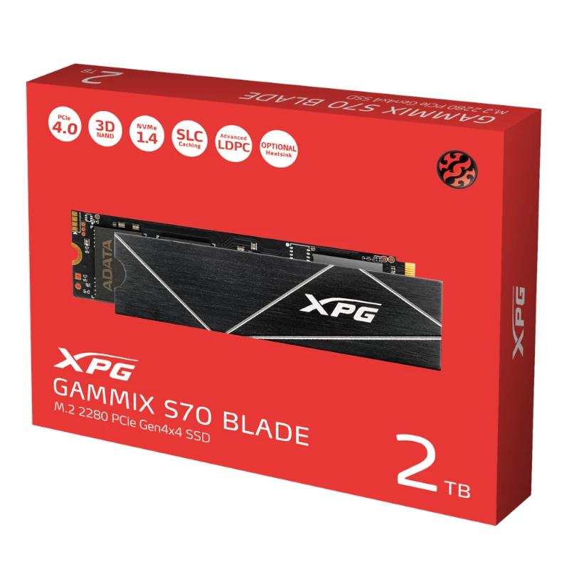 ADATA XPG SSD GAMMIX S70 BLADE 2TB PCIe 4.0 NVMe - Imagem de Detalhe 6