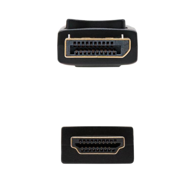 Nanocable Cabo Conversor DP para HDMI Preto 10m - Imagem de Detalhe 3