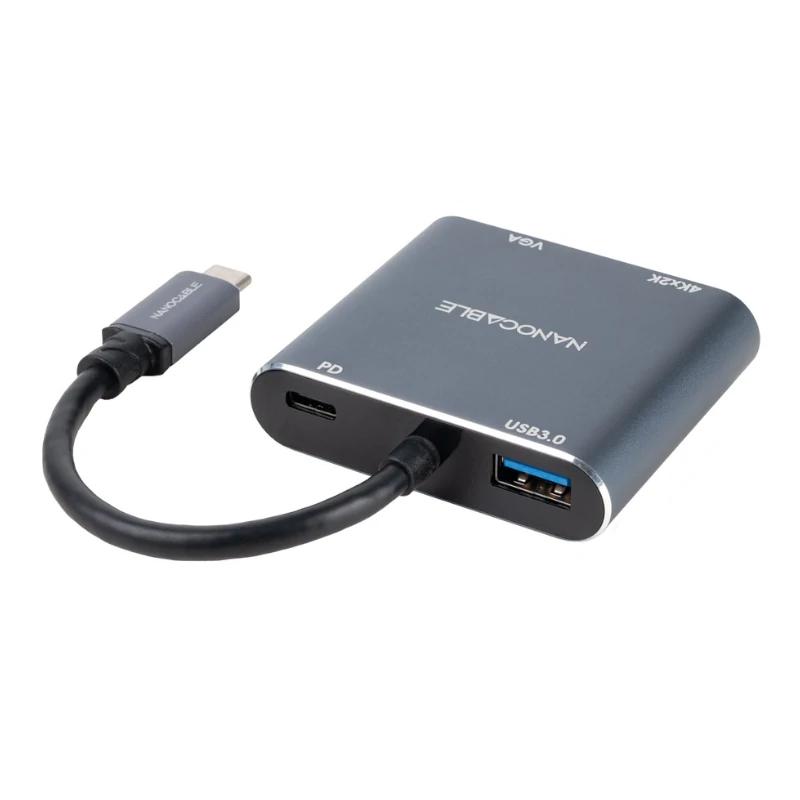 Nanocable Converosr USB-C a HDMI/VGA/USB3.0/PD - Imagem de Detalhe 6