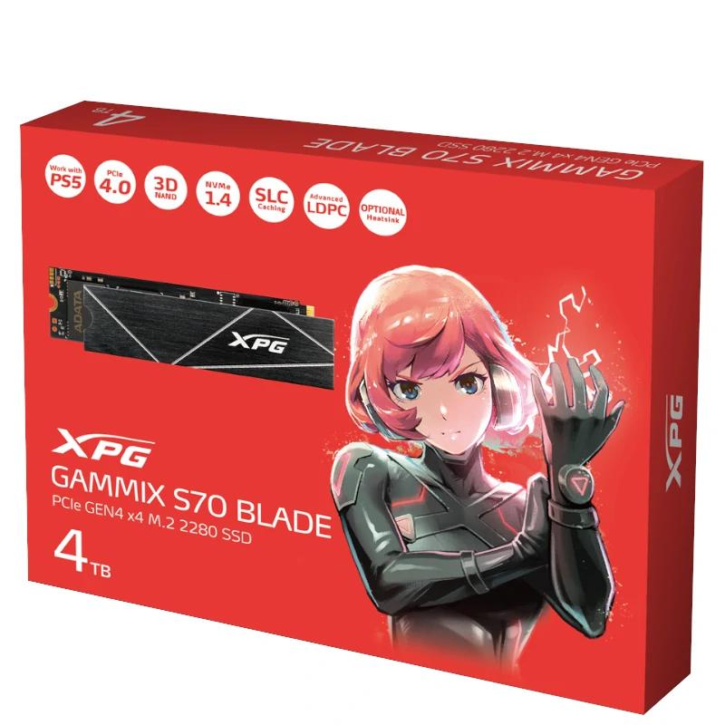ADATA XPG SSD GAMMIX S70 BLADE 4TB PCIe 4.0 NVMe - Imagem de Detalhe 4
