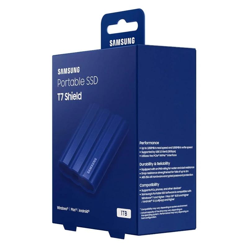 Samsung T7 Shield SSD Externo 1TB NVMe USB3.2 Azul - Imagem de Detalhe 4