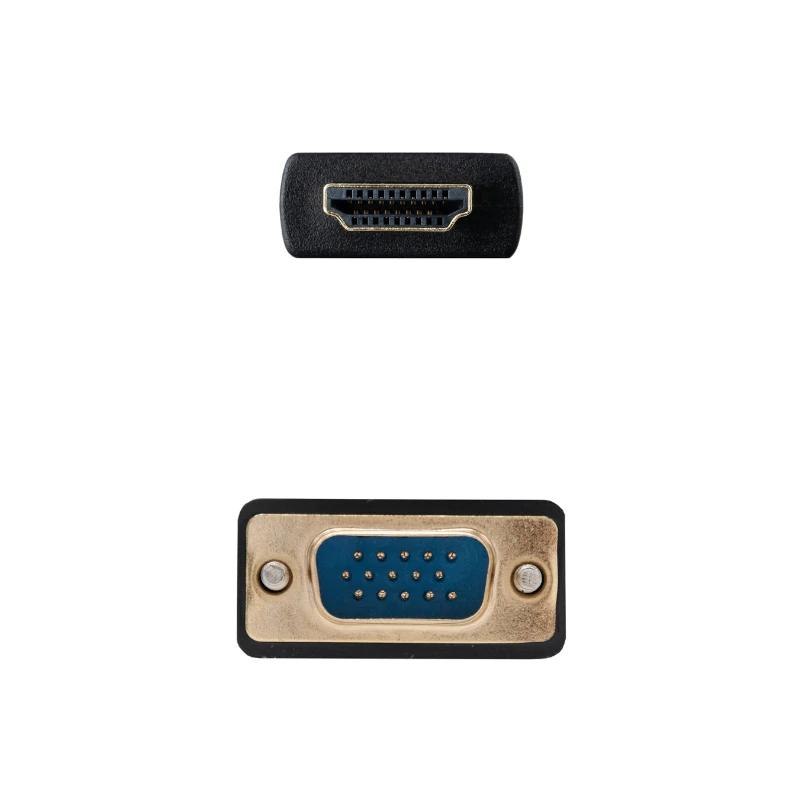 Nanocable Conversor HDMI a VGA M-M 1.8 m Preto - Imagem de Detalhe 5
