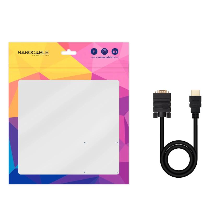 Nanocable Conversor HDMI a VGA M-M 1.8 m Preto - Imagem de Detalhe 6