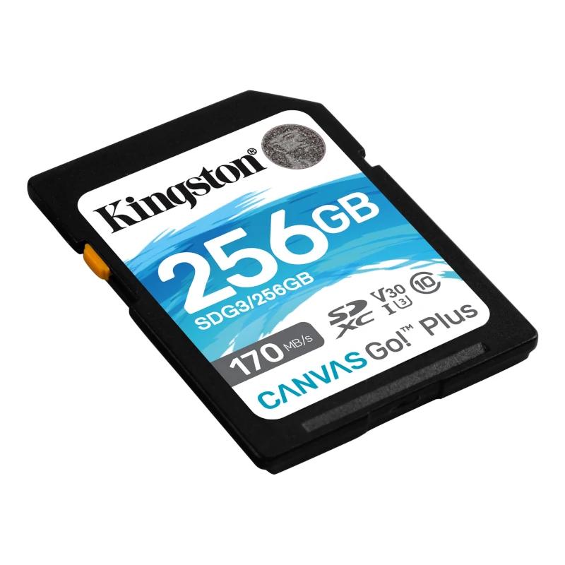 Kingston Canvas Go! Plus SD 256GB classe 10 U3 V30 - Imagem de Detalhe 3