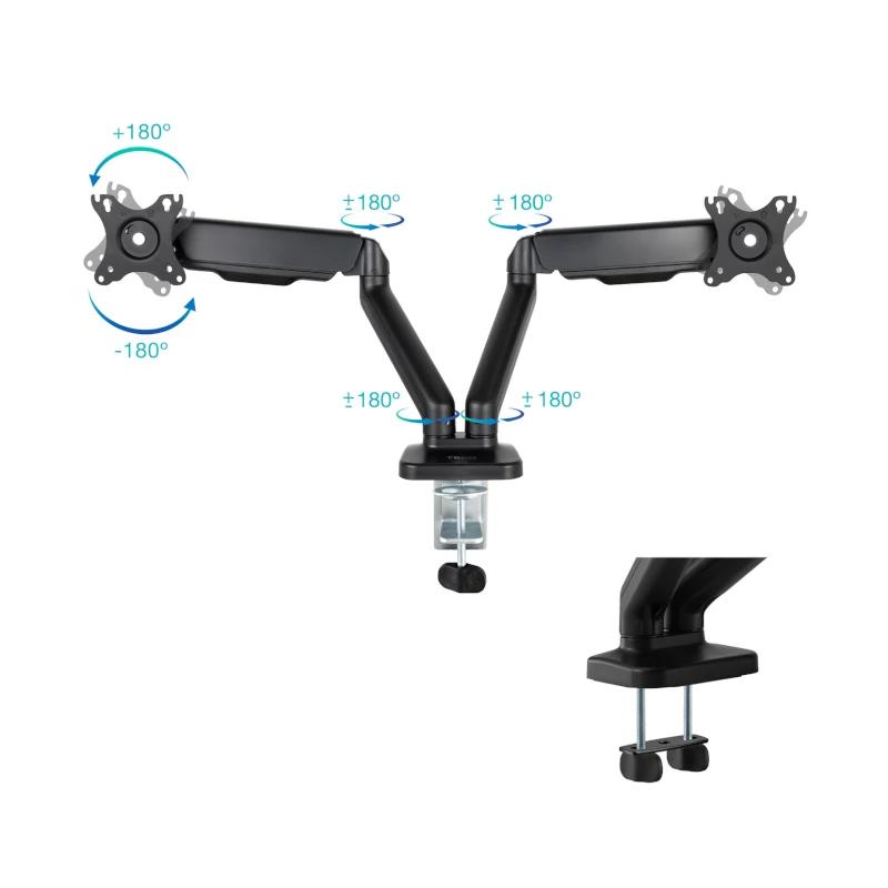 Tooq DB5132TNR-B Suporte de mesa 2 braçOS 17"-32" - Imagem de Detalhe 5