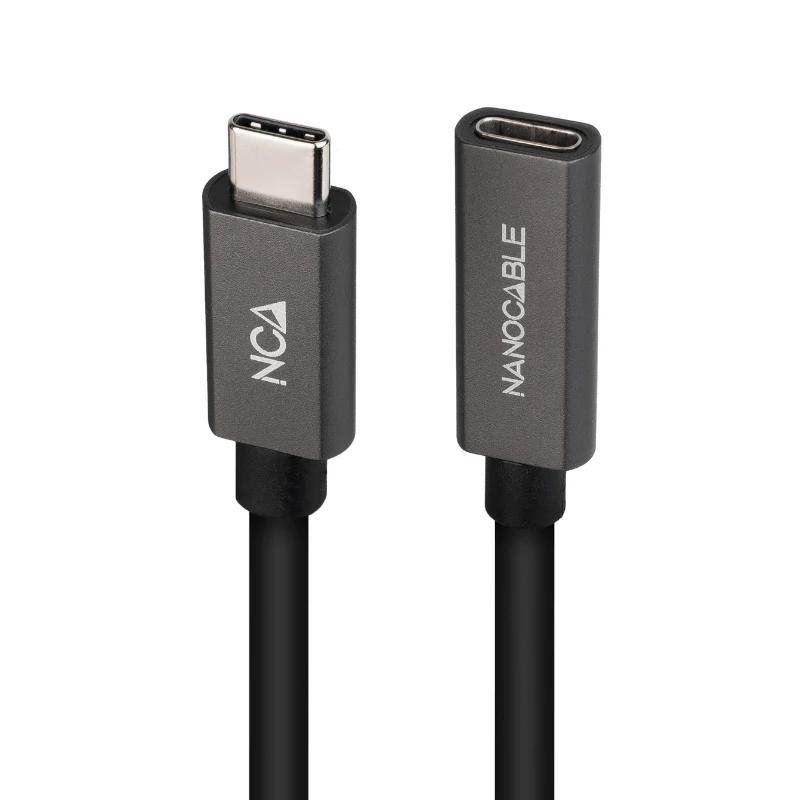 Nanocable Cabo USB 3.2 Gen2 USB-C M/H 0,5 M Preto - Imagem de Detalhe 5