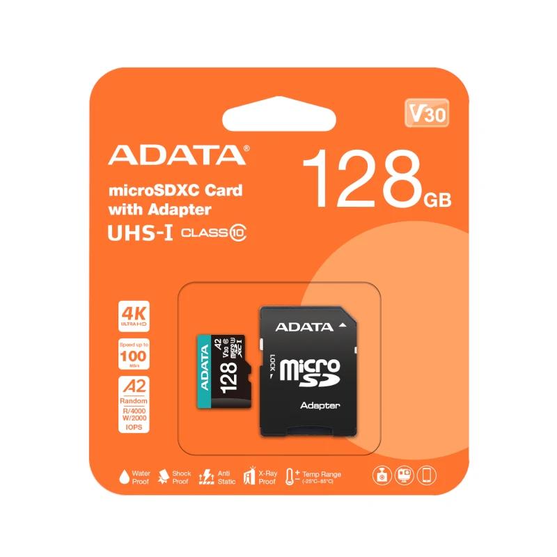 ADATA microSDXC/SDHC UHS-I U3 128GB c/adapt - Imagem de Detalhe 2