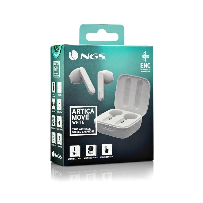 NGS Auriculares Artica Move BT e TW Estéreo Branco - Imagem de Detalhe 6