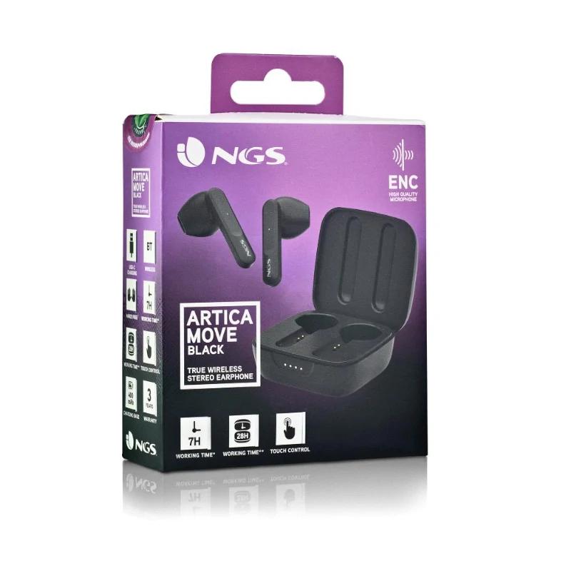 NGS Auriculares Artica Move BT e TW Estéreo Preto - Imagem de Detalhe 4