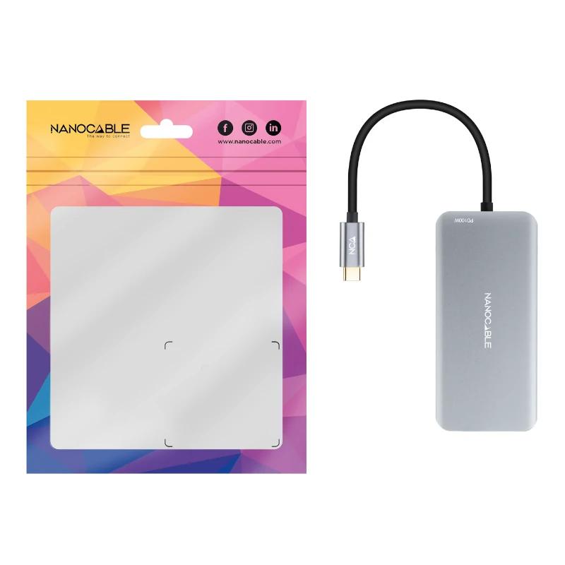 Nanocable Hub USB-C 3xUSB-A+2xHDMI+RJ45+TF+SD+PD - Imagem de Detalhe 6