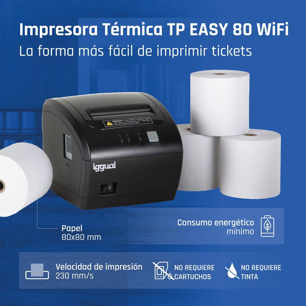 iggual Impressora térmica TP EASY 80 USB+RJ11 WiFi - Imagem de Detalhe 8