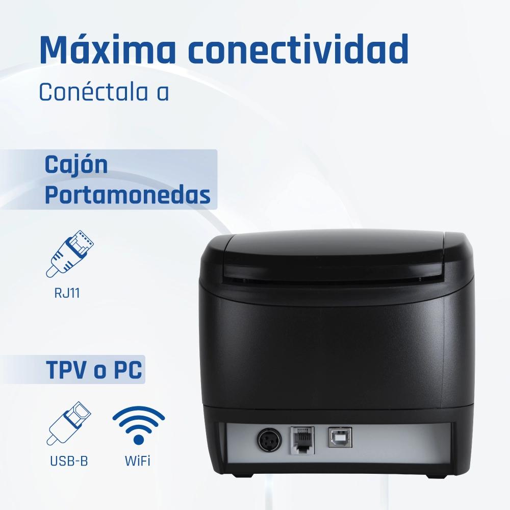 iggual Impressora térmica TP EASY 80 USB+RJ11 WiFi - Imagem de Detalhe 9