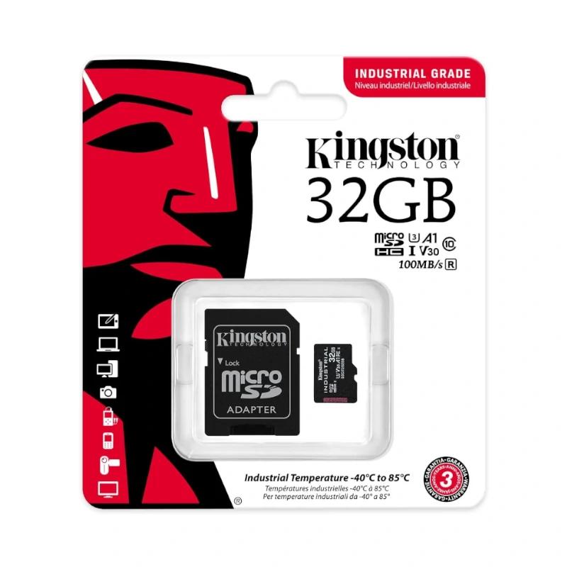 Kingston MicroSD Industrial 32Gb com adaptador - Imagem de Detalhe 4