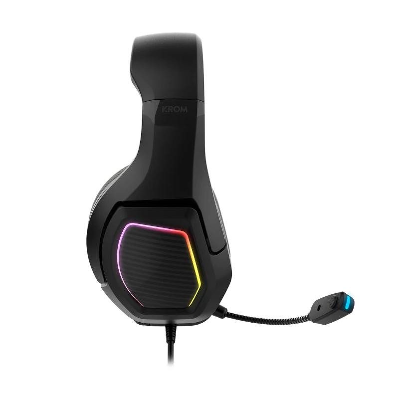 KROM KOPA AURICULARES GAMING 7.1 VIRTUAL PRETO - Imagem de Detalhe 1