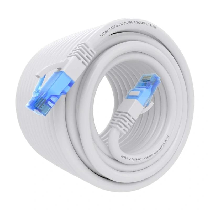 Aisens Cabo RJ45 CAT.6 UTP AWG26 CCA Branco 15m - Imagem de Detalhe 1