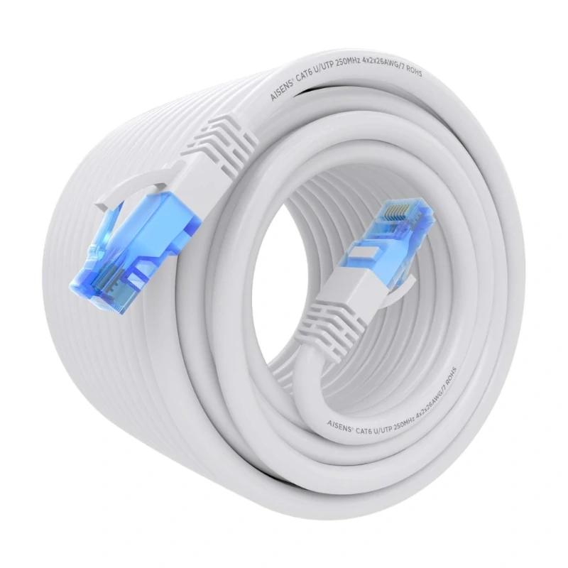 Aisens Cabo RJ45 CAT.6 UTP AWG26 CCA Branco 20m - Imagem de Detalhe 1