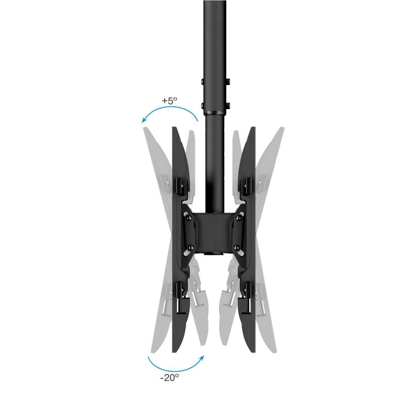 Tooq LPCE2286TSLI-B Suporte de teto 2 TV 43"-86" - Imagem de Detalhe 3