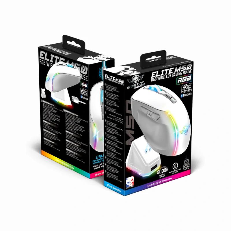 Spirit of Gamer Rato Sem Fios Elite M50 Branco - Imagem de Detalhe 3
