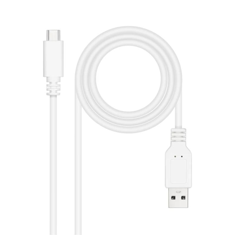 Nanocable Cabo USB 2.0 3A USB-C-M/M 1M Branco - Imagem de Detalhe 1