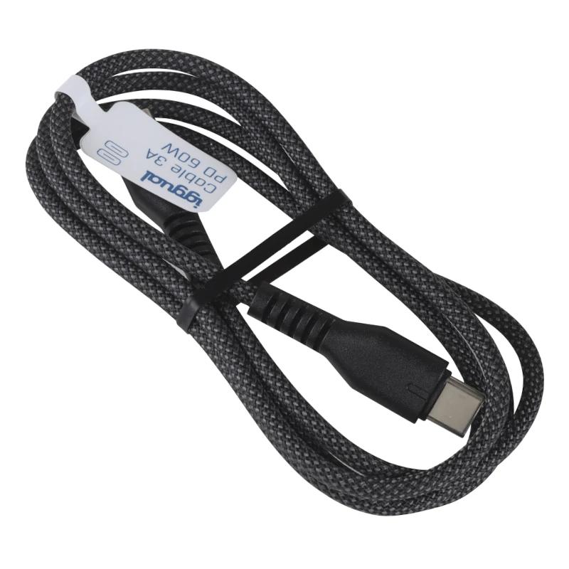 iggual Cabo USB-C a tipo C 60W 3A 100 cm trançado - Imagem de Detalhe 1