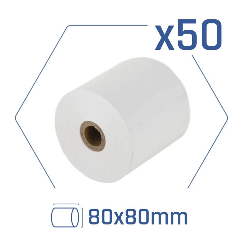 iggual Caixa 50 rolos papel térmico 80x80x13 mm - Imagem de Detalhe 6