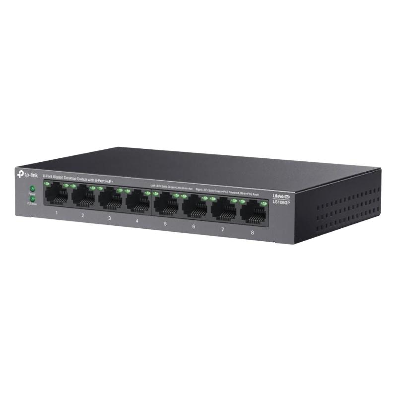 TP-Link LS108GP Switch 8xGb PoE+ 62W Desktop - Imagem de Detalhe 2