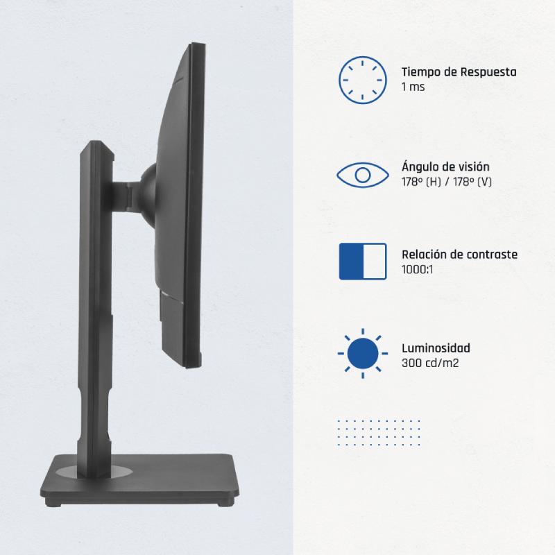 iggual Monitor 24" FHD VGA HDMI 100Hz rotativo AA - Imagem de Detalhe 2