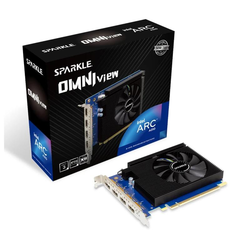 SPARKLE VGA Intel ARC A310 Omni View 4G DDR6 4HDMI - Imagem de Detalhe 1