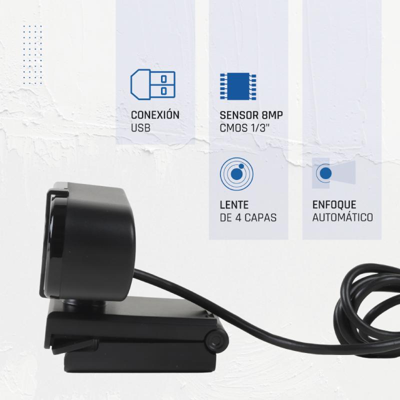 iggual Webcam USB 4K UHD WC3840 Visão Profissional Empresarial - Imagem de Detalhe 1
