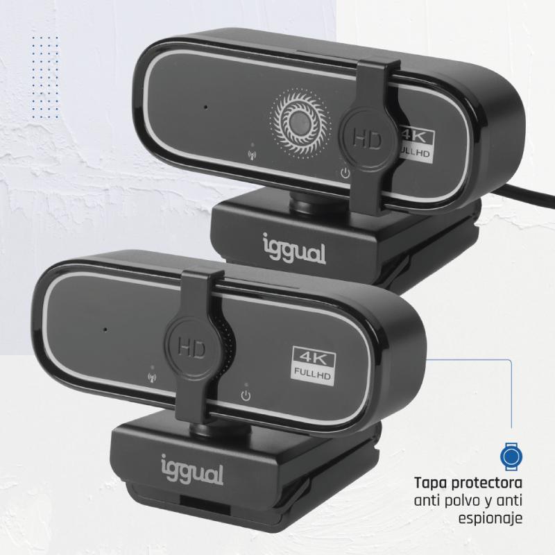 iggual Webcam USB 4K UHD WC3840 Visão Profissional Empresarial - Imagem de Detalhe 5