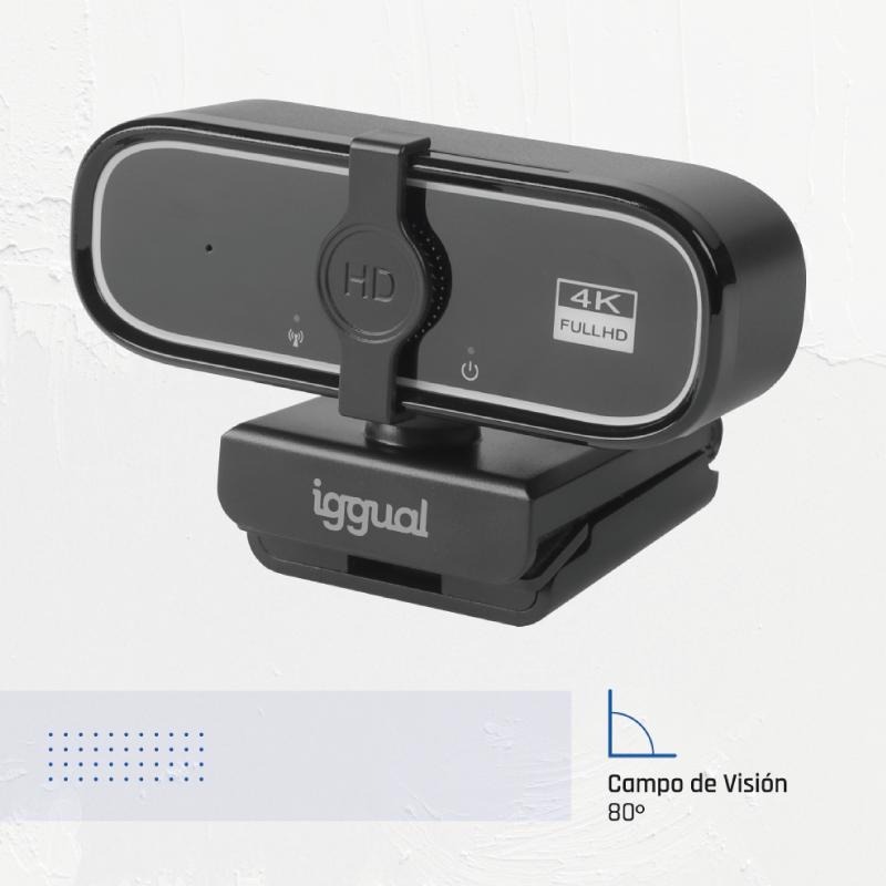 iggual Webcam USB 4K UHD WC3840 Visão Profissional Empresarial - Imagem de Detalhe 6