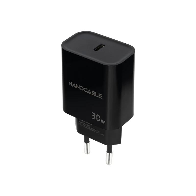 Nanocable Carregador de parede USB-C PD 30W Preto - Imagem de Detalhe 1