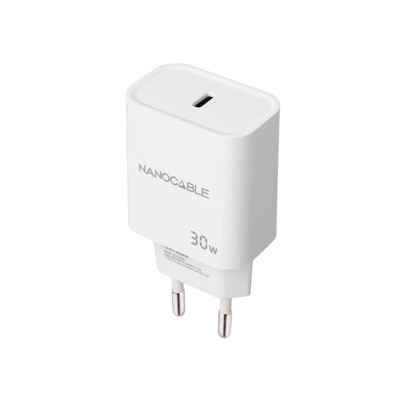 Nanocable Carregador de parede USB-C PD 30W Branco - Imagem de Detalhe 1