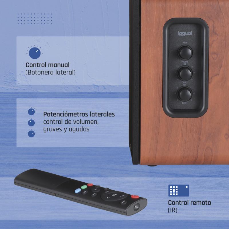 iggual Altavoces 2.0 50W Bluetooth 5.3 Estúdio em Casa - Imagem de Detalhe 1