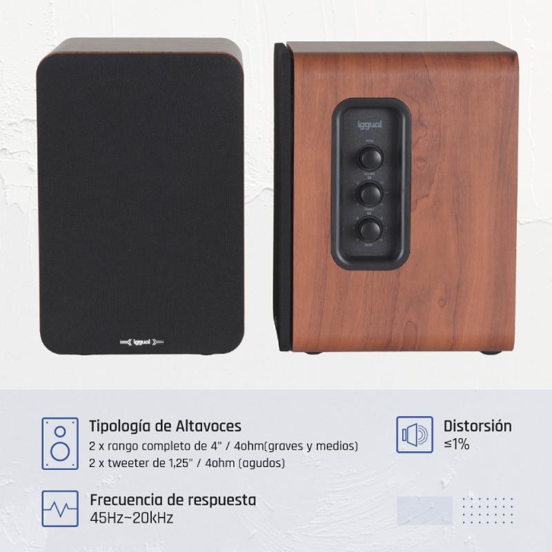 iggual Altavoces 2.0 50W Bluetooth 5.3 Estúdio em Casa - Imagem de Detalhe 2