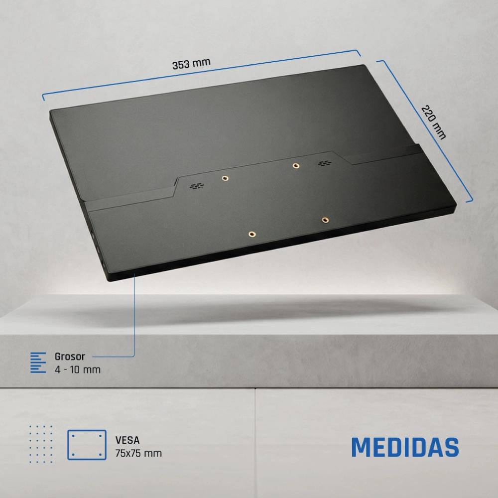 iggual Monitor portátil 15,6" IPS FHD com capa - Imagem de Detalhe 4