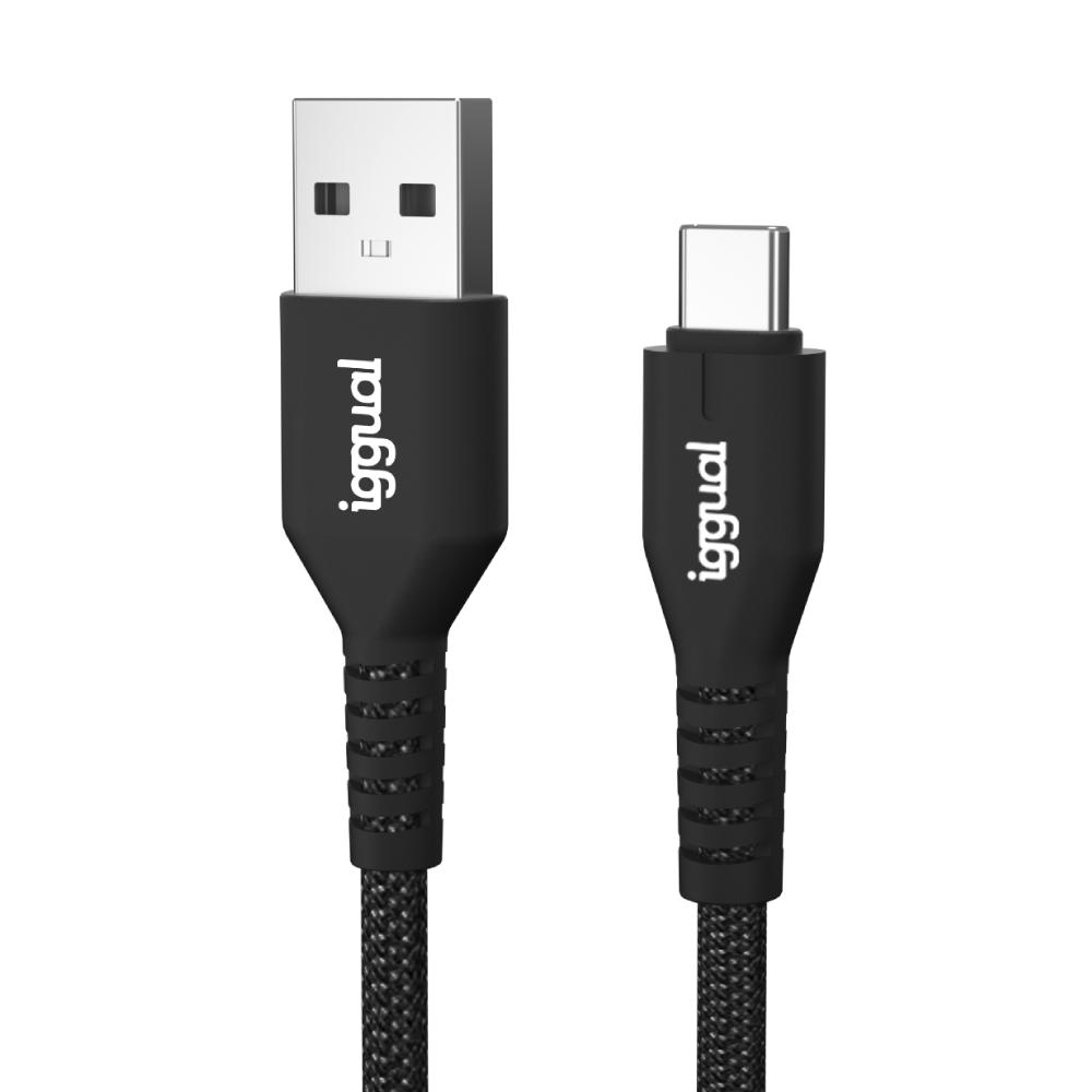 iggual Cabo USB-A para tipo C 3A 180 cm trançado - Imagem de Detalhe 3