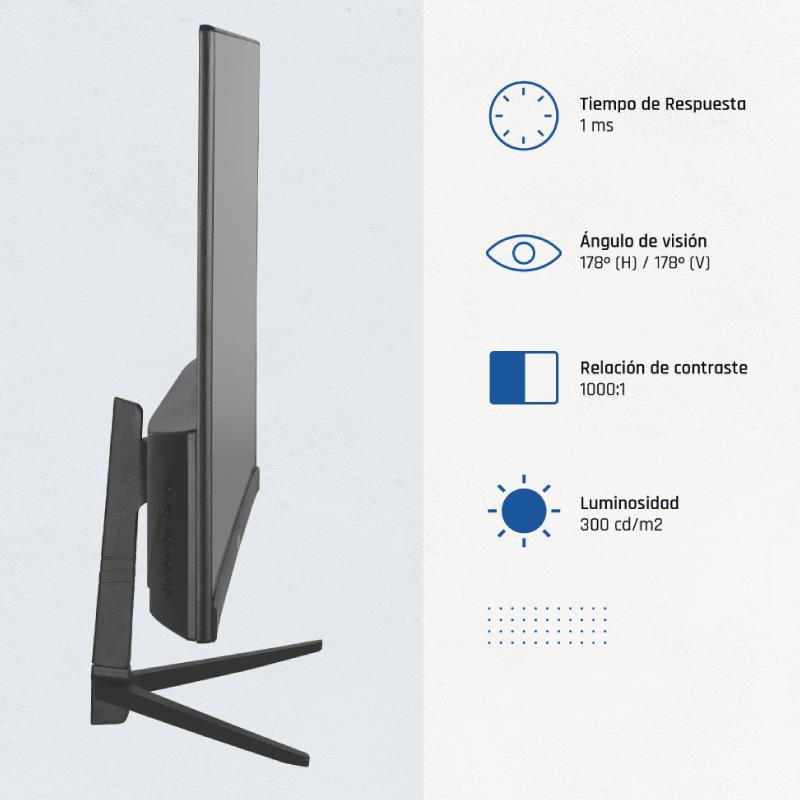 iggual Monitor 21,5" IPS FHD 100Hz VGA HDMI DP - Imagem de Detalhe 3