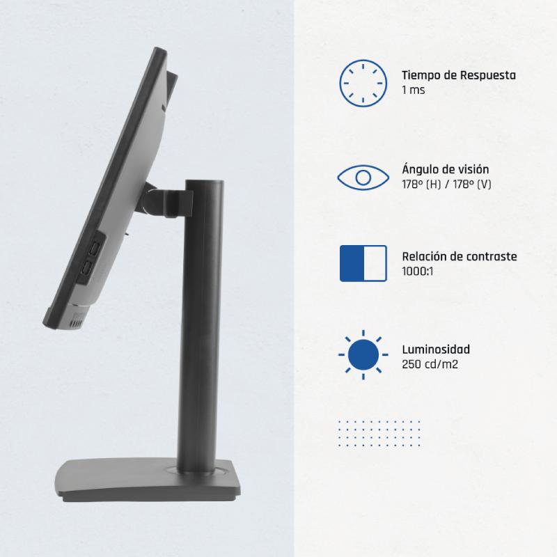 iggual Monitor 23,8" IPS FHD 100Hz VGA HDMI câmara web - Imagem de Detalhe 2