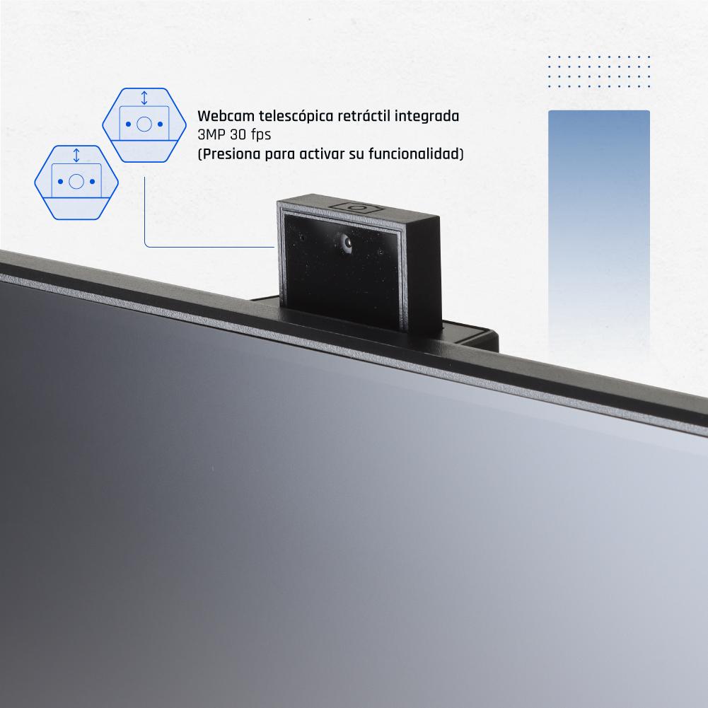 iggual Monitor 23,8" IPS FHD 100Hz VGA HDMI câmara web - Imagem de Detalhe 4