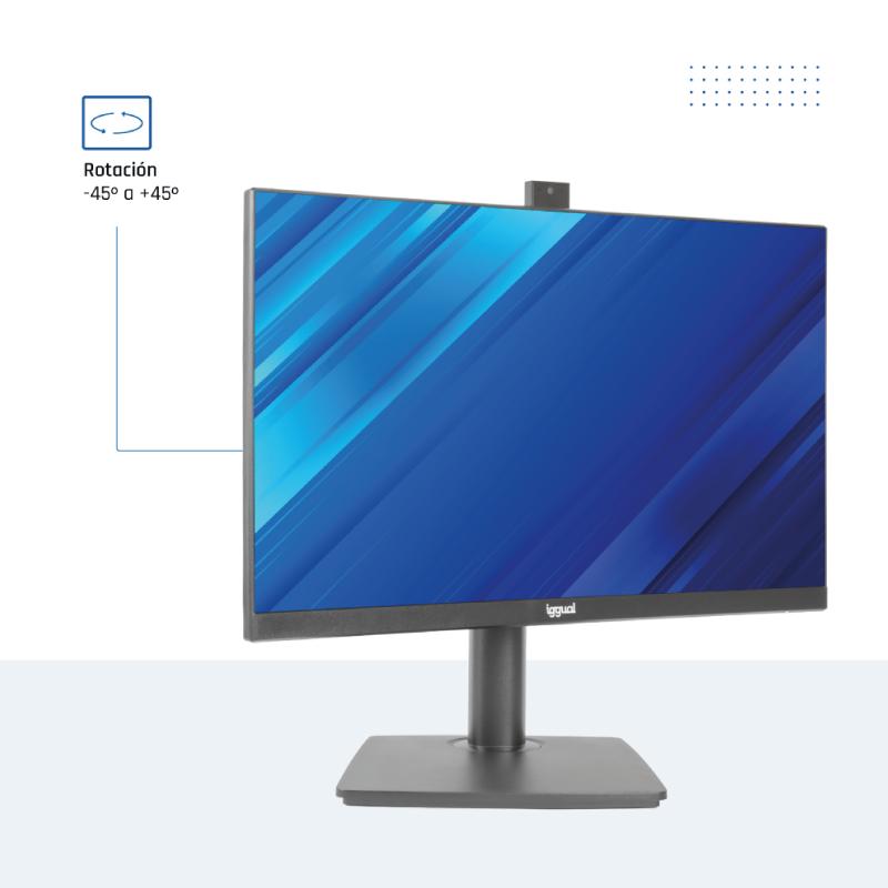 iggual Monitor 23,8" IPS FHD 100Hz VGA HDMI câmara web - Imagem de Detalhe 6