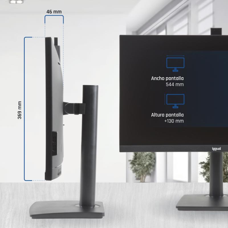 iggual Monitor 27" IPS FHD 100Hz VGA HDMI câmara web - Imagem de Detalhe 5